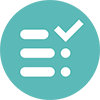 Icono de lista de comprobaci&oacute;n que representa los requisitos de creaci&oacute;n de informes