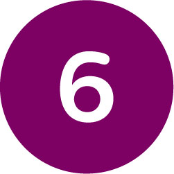 Icono de 6 c&iacute;rculos