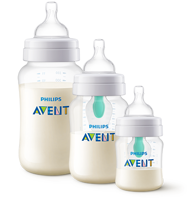 Biber&oacute;n antic&oacute;licos Philips Avent con sistema de ventilaci&oacute;n